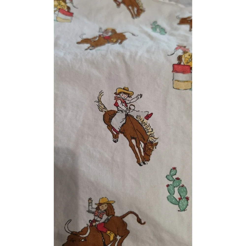 Wrangler Girls Western Rodeo Pearl Snap Shirt Cowgirl Ruffles Back to‎ School XS